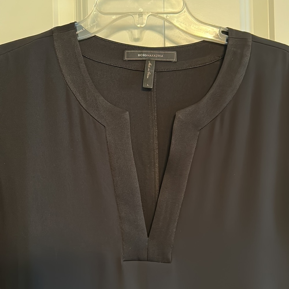 BCBGMaxAzria Black Semi-Formal Long Sleeve Dress - Size Large